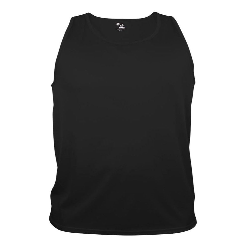 Badger Sport Black Tank (Youth XS Athletic Sleeveless Wicking Tank Top