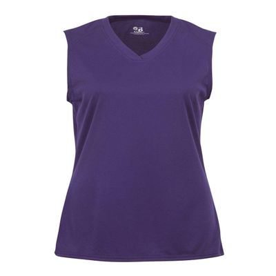 Badger Sport Purple Adult XL Sleeveless Wicking Tee