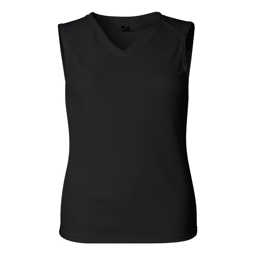 Badger Sport Black Girls Medium Girls Sleeveless Wicking