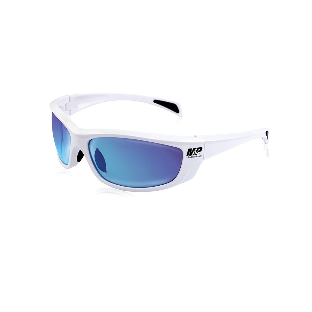 Smith & Wesson M&P Whitehawk Full Frame Shooting Glasses with No-Slip Rubber, Impact Resistance and Anti-Fog Lenses for Shooting, Working and Everyday Use