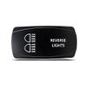CH4X4 Rocker Switch Reverse Lights Symbol 4 - Horizontal - Amber Led view 1