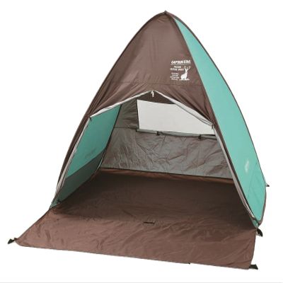 Captain Stag UA-31 Sun Shade, Beach Tent, CS Charman, Pop-up Tent, Full Closure, Mint Green, 78.7 x 86.6 x 51.2 inches (200 x 220 x 130 cm)