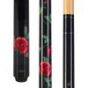 ASKA Custom Pool Cue Black Rose, 13mm Hard Leather Tip, Canadian Hard Rock Maple, No Wrap (20-Ounce) view 1