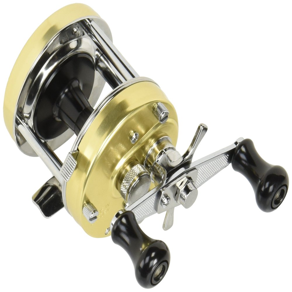 AbuGarcia Ambassadeur 5500CS Champagne Gold Right Wound Double Handle Bass Rigging Catfish Topwater Round Reel