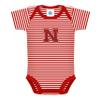 Creative Knitwear University of Nebraska Cornhuskers Striped Baby Bodysuit view 1