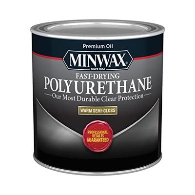 Minwax Semi-Gloss Clear Fast-Drying Polyurethane 0.5 pt. - Case of: 44