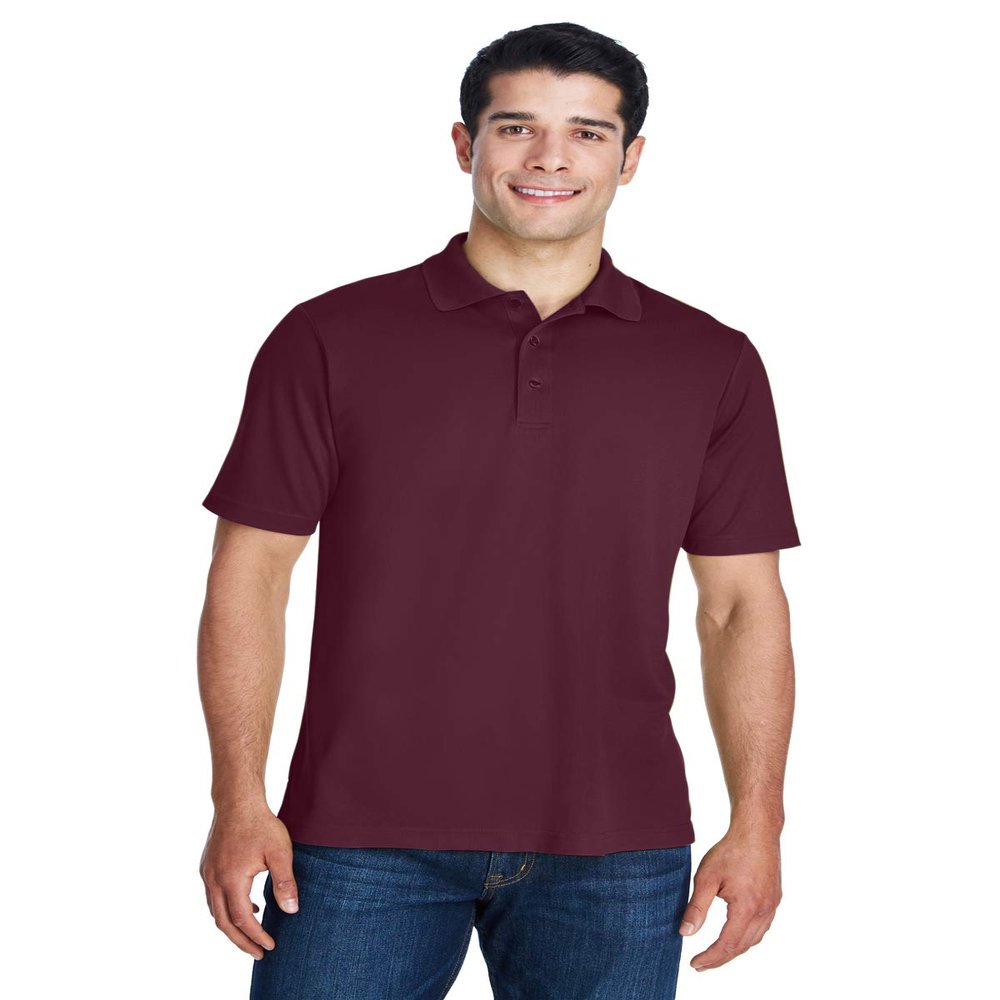 Ash City - Core 365 Men's Origin Performance Piqu Polo XS BURGUNDY