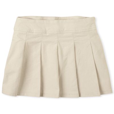 The Children's Place Girls Pleated Fashion-skorts, Bisquit, 16 US