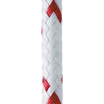 New England Ropes 1/4in (6mm) Sta-Set X Red Fleck 40 Feet Long