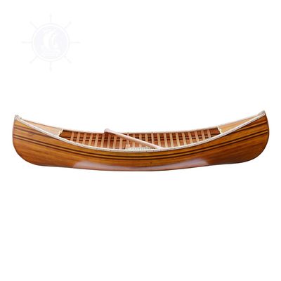 Old Modern Handicrafts 6 ft Wooden Canoe with Ribs with Matte Finish - Made from Premium Cedar and Hardwood Hull - 70.5L x 20.2W x 15H Inches