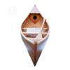 Old Modern Handicrafts 6 ft Wooden Canoe with Ribs with Matte Finish - Made from Premium Cedar and Hardwood Hull - 70.5L x 20.2W x 15H Inches view 3
