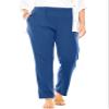 Woman Within Plus Size 7-Day Knit Straight Leg Pant Stretch Elastic Waist (Petite & Tall Available) - 4X, Royal Navy view 1