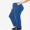 Woman Within Plus Size 7-Day Knit Straight Leg Pant Stretch Elastic Waist (Petite & Tall Available) - 4X, Royal Navy view 4