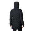 Columbia Women's Heavenly Long Hooded Jacket, Black, 3X view 2