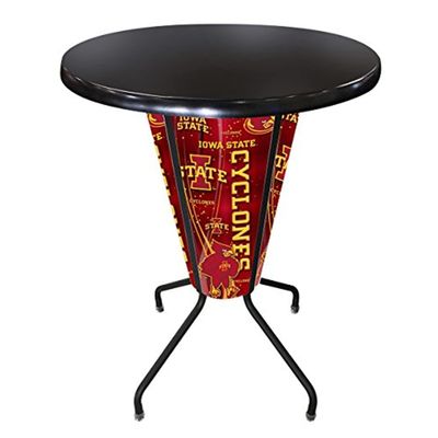 Holland Bar Stool Co. Outdoor/Indoor LED Lighted Iowa State Pub Table