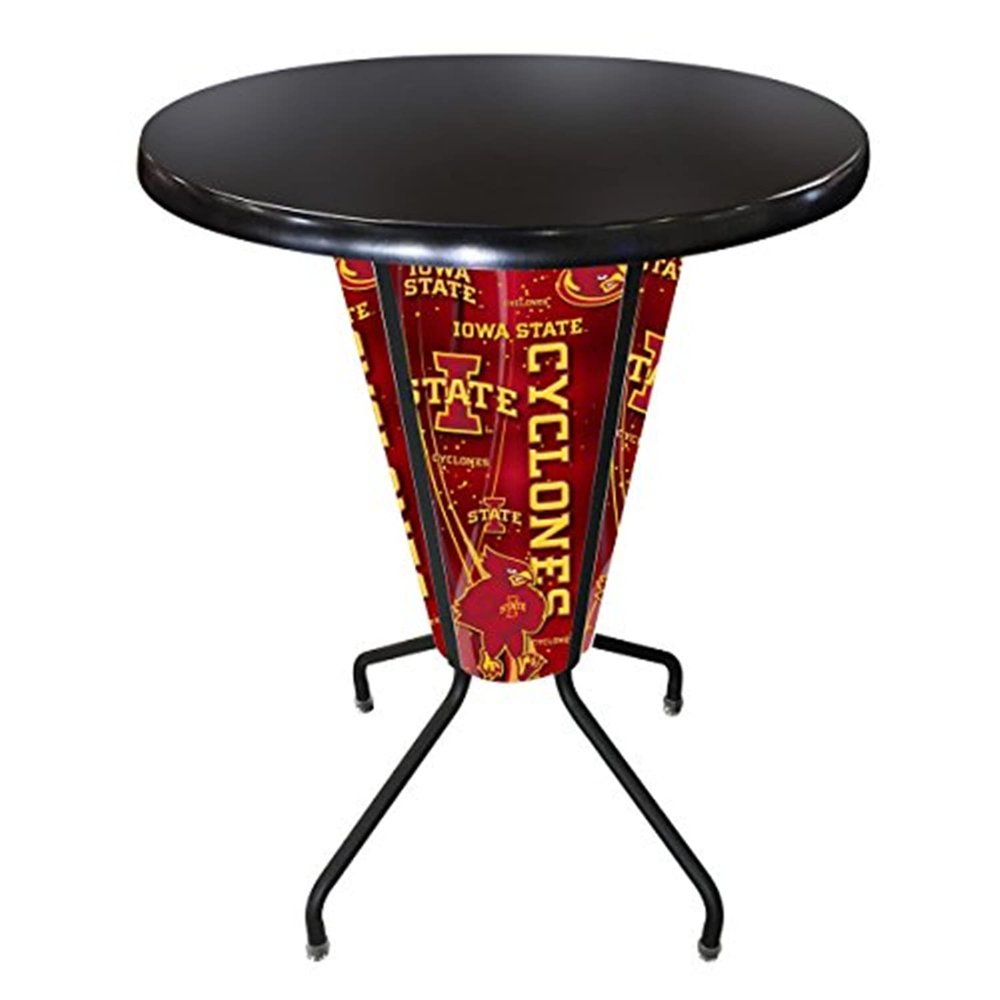 Holland Bar Stool Co. Outdoor/Indoor LED Lighted Iowa State Pub Table
