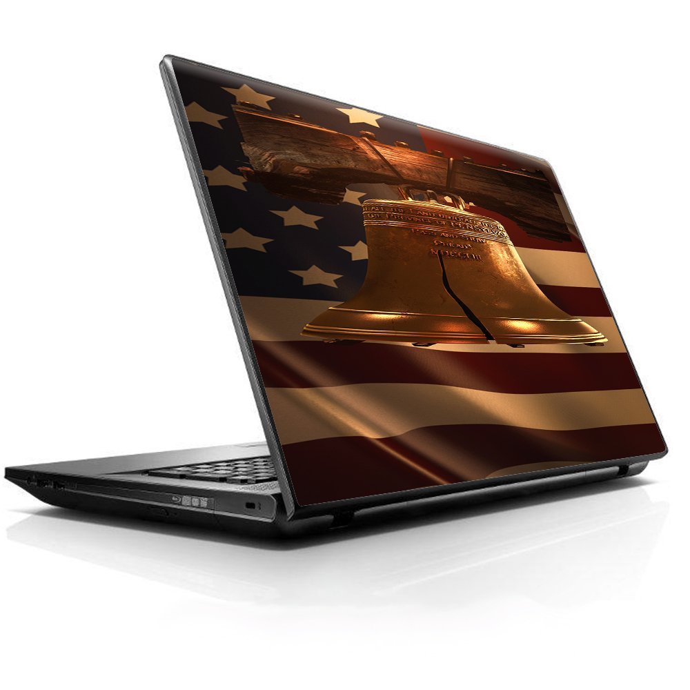 15 15.6 inch Laptop Notebook Skin Vinyl Sticker Cover Decal Fits 13.3" 14" 15.6" 16" HP Lenovo Apple Mac Dell Compaq Asus Acer/Liberty Bell and Flag