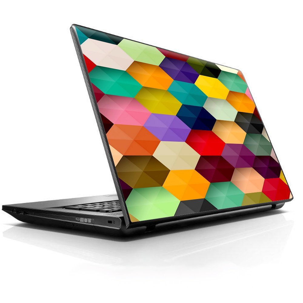 15 15.6 inch Laptop Notebook Skin Vinyl Sticker Cover Decal Fits 13.3" 14" 15.6" 16" HP Lenovo Apple Mac Dell Compaq Asus Acer/Colorful Geometry Honeycomb