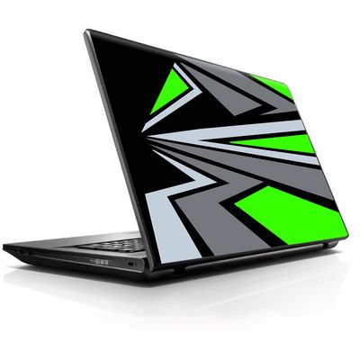 15 15.6 inch Laptop Notebook Skin Vinyl Sticker Cover Decal Fits 13.3" 14" 15.6" 16" HP Lenovo Apple Mac Dell Compaq Asus Acer/Triangle Pattern Green Grey