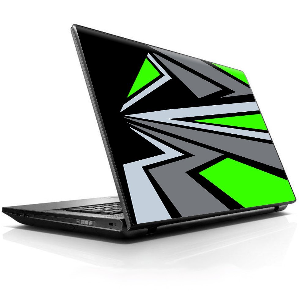15 15.6 inch Laptop Notebook Skin Vinyl Sticker Cover Decal Fits 13.3" 14" 15.6" 16" HP Lenovo Apple Mac Dell Compaq Asus Acer/Triangle Pattern Green Grey