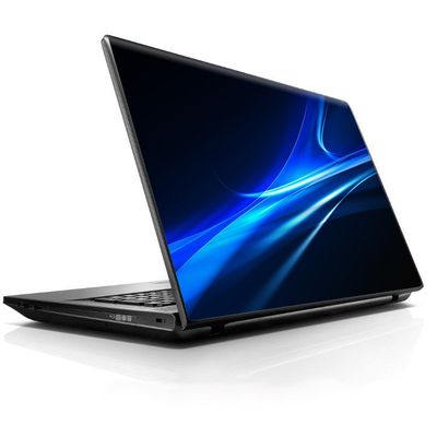 15 15.6 inch Laptop Notebook Skin Vinyl Sticker Cover Decal Fits 13.3" 14" 15.6" 16" HP Lenovo Apple Mac Dell Compaq Asus Acer/Blue Curves, Soundwaves