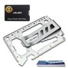 Toolcard Pro with Money Clip - 40 in 1 Credit Card Multitool Card - Sleek Minimalist Stainless Steel Wallet Card and Money Clip by Lever Gear (1, Silver) view 1