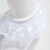 EPEIUS Baby-Girls Eyelet Frilly Lace Socks Cotton Rich Infant Girl Princess Ankle Socks White/Ivory(Pack of 2) 6-12 Months view 4
