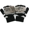 LerBen Women Winter Gloves Wool Fingerless Texting Gloves with Mitten Cover view 1