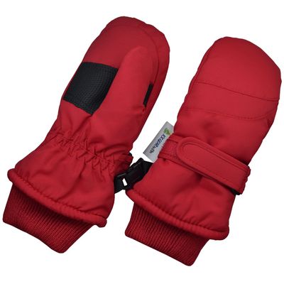 Children Toddlers and Baby Mittens Made With Thinsulate and Fleece - Winter Waterproof Gloves - KX GEAR by Zelda Matilda, Red, 2-3 years