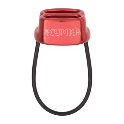Cypher Arc Climbing Belay Device - Red