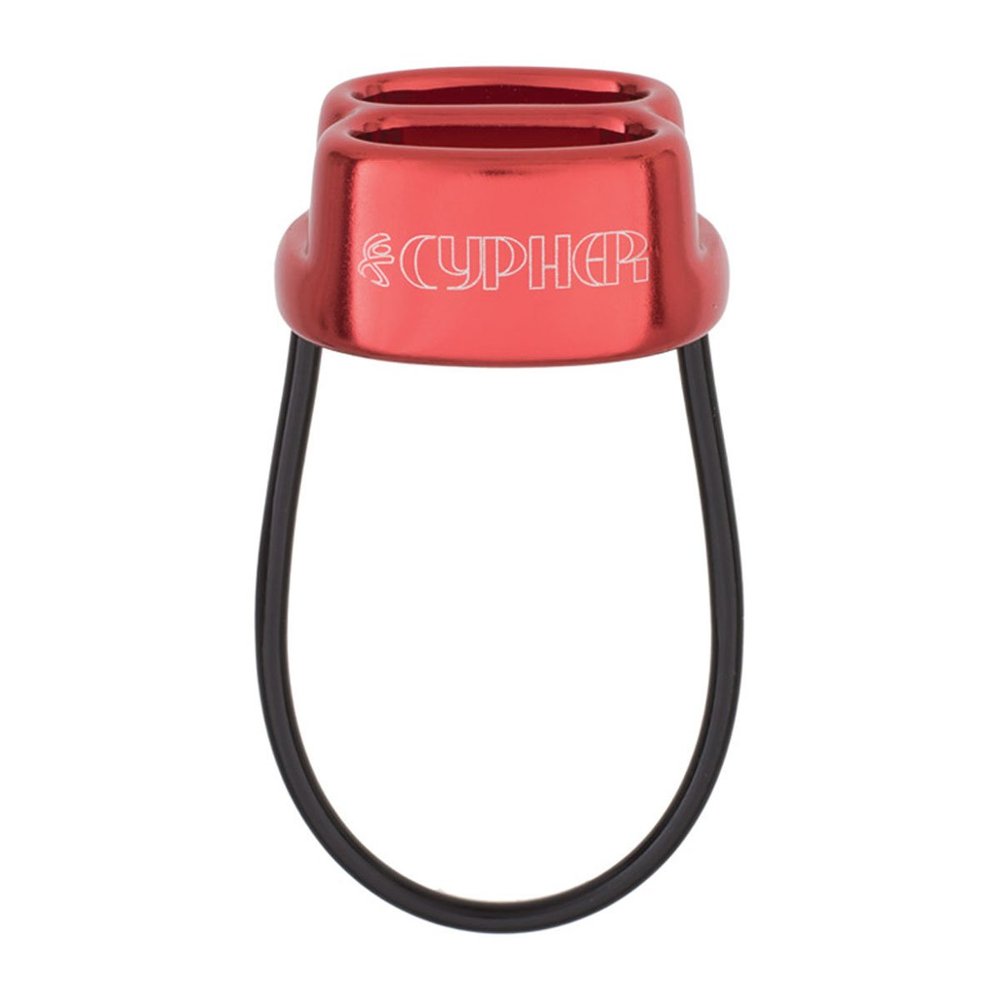 Cypher Arc Climbing Belay Device - Red