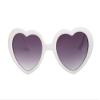 Gravity Shades Oversized Heart Shaped Sunglasses, White view 1