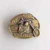 JEAN'S FRIEND Vintage Bronze Plated Emo Skull Motorcycle Biker Rider Belt Buckle view 3
