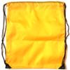 3 Pack YELLOW Nylon Drawstring Backpacks Sackpack Tote Cinch Gym Bag - Select from a Variety of Colors! (X-Large, Yellow) view 2