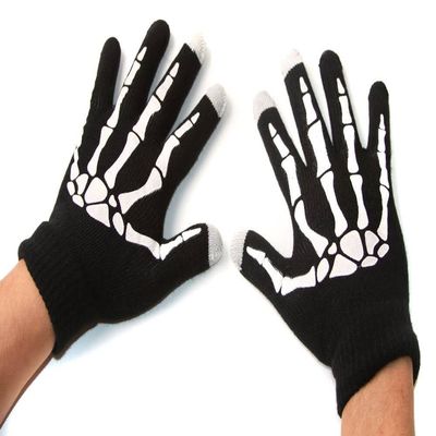 Smartphone Touch Screen Gloves - Skeleton Hands