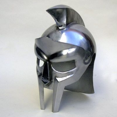 Benzara IR80621 Armour Helmet Gladiator Arena, Iron