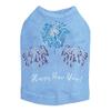 Happy New Year Fireworks - Bling Rhinestone New Year Dog Shirt, 4XL Blue view 1