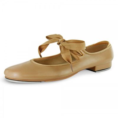 Bloch Dance Girl's Annie Tyette Tap Shoe, Brown Tan, 7 N US