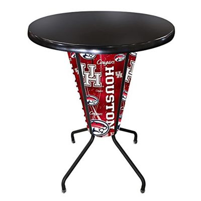 Holland Bar Stool Co. L218B42HoustonOD36RBlk Outdoor/Indoor LED Lighted Houston Pub Table