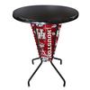 Holland Bar Stool Co. L218B42HoustonOD36RBlk Outdoor/Indoor LED Lighted Houston Pub Table view 1