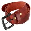Men's Genuine Full Grain Leather Casual Jeans Belt 1-1/2" = 38mm (42, Burgundy) view 3