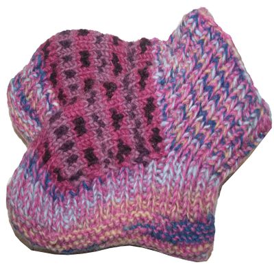 Agan Traders 60 Wool Fleece Lined Warm Winter Socks Booties (Size 5-7, Multi 17)
