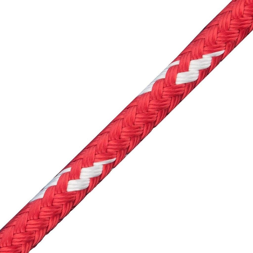 New England Ropes 3/16in (5mm) Sta-Set Solid Red 140 Feet Long