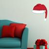 Christmas Santa Hat Wall Decals Stickers Uscolor002, White w/Red, 36 Inches view 2