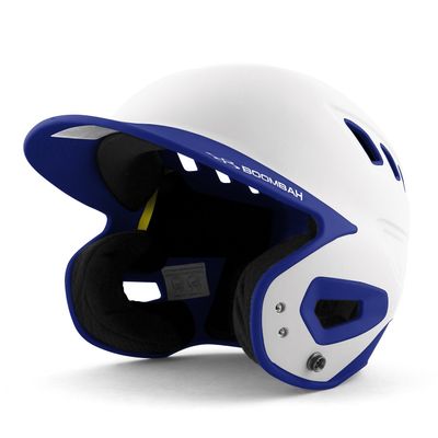 Boombah DEFCON Batting Helmet White/Royal Blue - Size Junior 6 1/4" - 7"