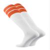 TCK Retro 3 Stripe Tube Socks (Orange, Large) view 2