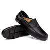 BIFINI Men's Casual Slip On Loafers Shoes Leather Comfortable Slippers Black view 3