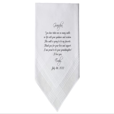 Grandfather of the Bride Handkerchief-Wedding Hankerchief-PRINT-CUSTOMIZE-Wedding gift to Grandpa-Grandfather hankie from the Bride-MS1FCAC by Snugahug[9]