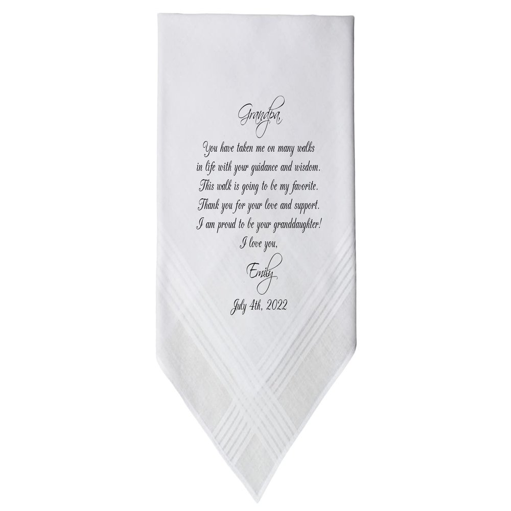 Grandfather of the Bride Handkerchief-Wedding Hankerchief-PRINT-CUSTOMIZE-Wedding gift to Grandpa-Grandfather hankie from the Bride-MS1FCAC by Snugahug[9]