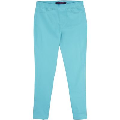 French Toast Toddler Girls Pull On Twill Pant, Blue Curaco, 2T